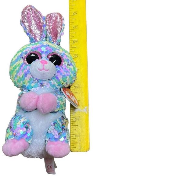 Ty Inc. Toys Multicolor Flippables Reversible Sparkling Sequin Bunny Size 9” - Picture 3 of 6